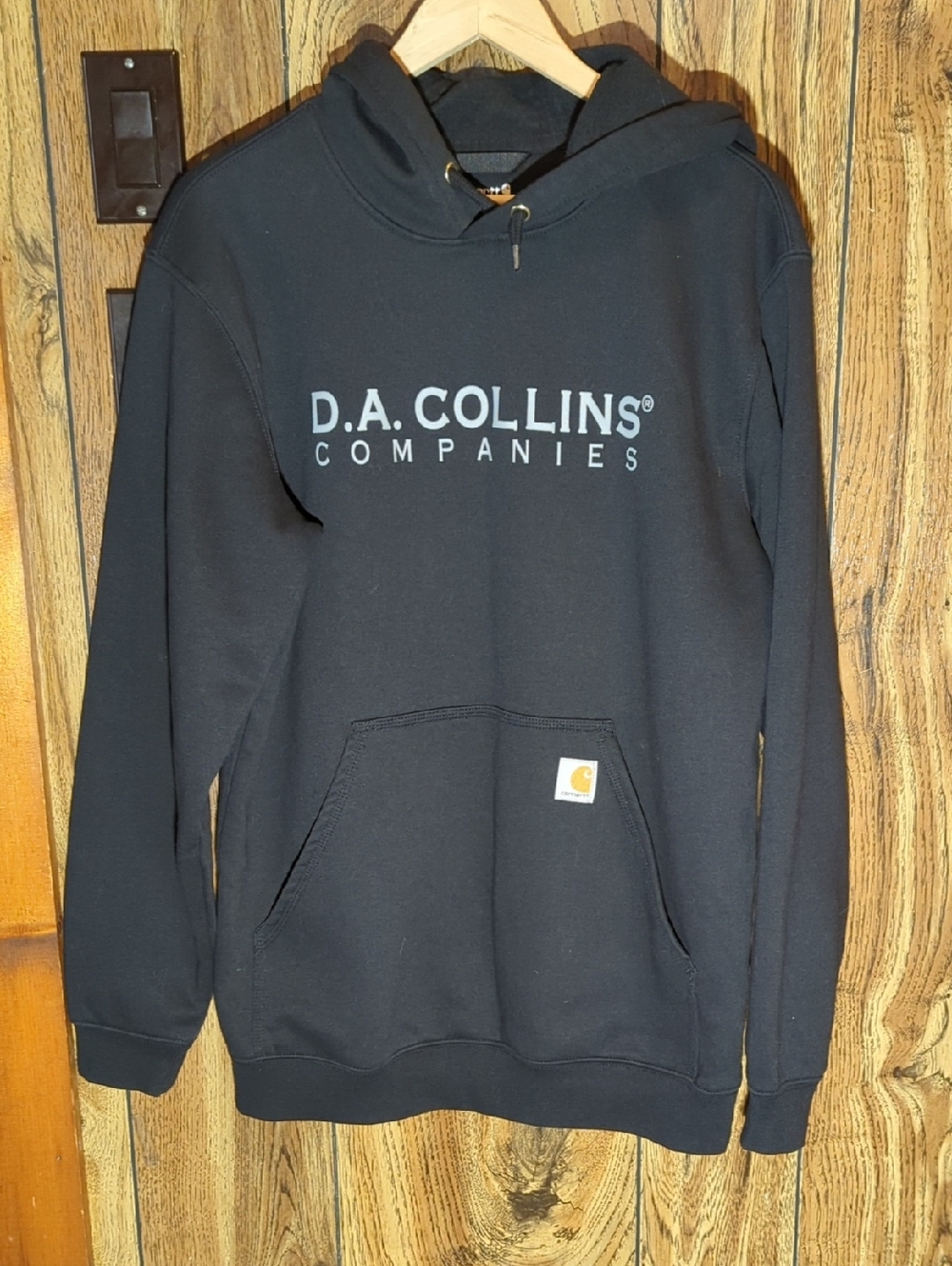 Carhartt Black Graphic Loose Fit Hoodie Label Men's Size M